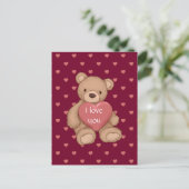 Carte Postale nounours doux (Debout devant)