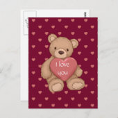 Carte Postale nounours doux (Devant / Derrière)