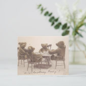 Carte Postale Nounours vintages, Aimez-vous le miel ? (Debout devant)