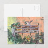 Carte postale Nourrir Birdie Holiday (Devant / Derrière)