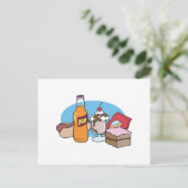 Carte Postale nourriture de mauvaise qualité à profusion (Debout devant)