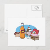 Carte Postale nourriture de mauvaise qualité à profusion (Devant / Derrière)