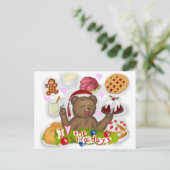 Carte Postale Nourriture de vacances (Debout devant)