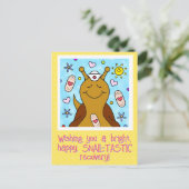 Carte Postale Nourriture D'Escargot Mignonne Se Bien Bientôt (Debout devant)