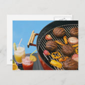 Carte Postale Nourriture grillée (Devant / Derrière)