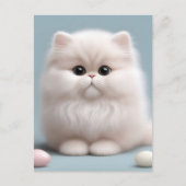 Carte Postale Nourriture Perse Chat Kitten (Devant)