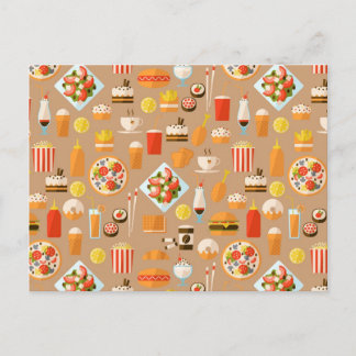 Carte Postale Nourriture rapide