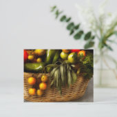 Carte Postale Nourriture - Veggie - Conseils sur les dimensions (Debout devant)