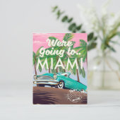 Carte Postale Nous allons à Miami (Debout devant)