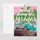 Carte Postale Nous allons à Miami (Devant / Derrière)