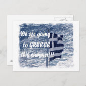 Carte Postale Nous allons en Grèce cet été!!! (Devant / Derrière)