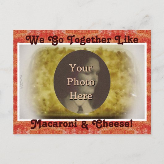 Carte Postale Nous Allons Ensemble Comme Macaroni & Fromage Phot (Devant)