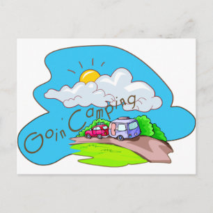 Carte Postale Nous allons faire du camping