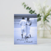 Carte Postale Nous allons le faire sur la plage ! (Debout devant)