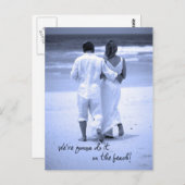 Carte Postale Nous allons le faire sur la plage ! (Devant / Derrière)