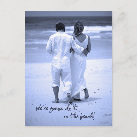 Carte Postale Nous allons le faire sur la plage ! (Devant)