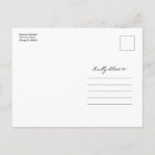 Carte Postale Nous allons réduire la taille du Faire-part Mariag (Dos)