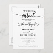 Carte Postale Nous allons vers le Faire-part de mariage virtuel  (Devant / Derrière)