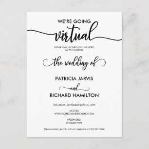 Carte Postale Nous allons vers le Faire-part de mariage virtuel 