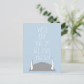 Carte Postale Nous allons vous manger Vous nous vous aimons tant (Debout devant)