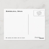 Carte Postale Nous applaudissons, nous dansons, nous agissons co (Dos)