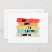 Carte Postale Nous Augmentons En Levant D'Autres Citations Motiv (Devant / Derrière)