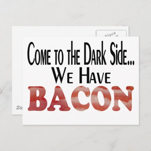 Carte Postale Nous avons Bacon (Devant / Derrière)