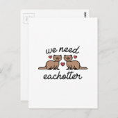 Carte Postale Nous avons besoin d'un chauffe-eau (Devant / Derrière)