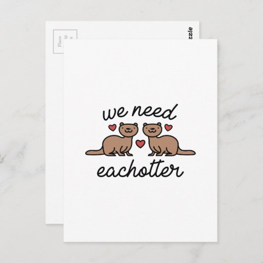 Carte Postale Nous avons besoin d'un chauffe-eau (Devant / Derrière)