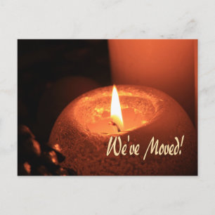 Carte Postale Nous avons bougé ! Brûler des bougies Noël