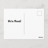 Carte Postale Nous avons bougé ! Outhouse lunatique (Dos)