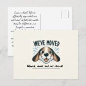 Carte Postale Nous avons bougé ! Préparez-vous aux rires ! (Devant / Derrière)