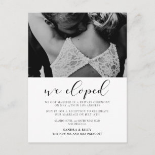 Carte Postale Nous avons choisi Elegant Design mariage faire-par