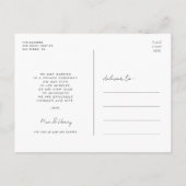 Carte Postale Nous avons choisi la photo design moderne (Dos)