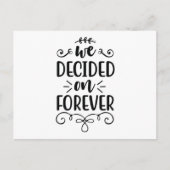 Carte Postale Nous avons décidé pour toujours (Devant)