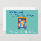 Carte Postale Nous avons déménagé (Devant / Derrière)