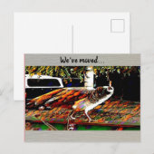 Carte postale "Nous avons déménagé" (Devant / Derrière)