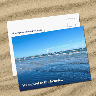 Carte Postale Nous Avons Déménagé À La Plage Nouvelle Adresse Do