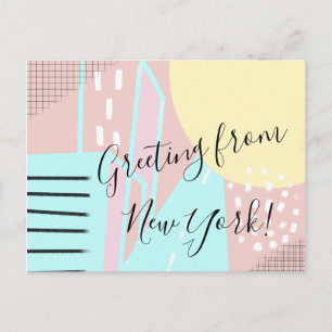 Carte Postale Nous avons déménagé à New York