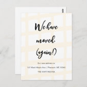 Carte Postale Nous avons déménagé à nouveau drôle Faire-part de  (Devant / Derrière)