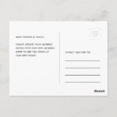 Carte Postale Nous Avons Déménagé Annonce de déménagement dessin (Dos)