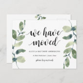 Carte Postale Nous avons déménagé, annonce de notre nouvelle adr (Devant / Derrière)