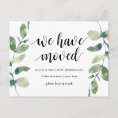 Carte Postale Nous avons déménagé, annonce de notre nouvelle adr (Devant)