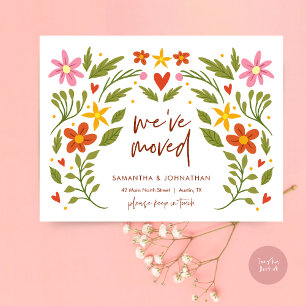 Carte Postale Nous avons déménagé, Annonce de nouvelle adresse d