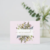 Carte Postale Nous avons déménagé Annonce de style floral Greene (Debout devant)