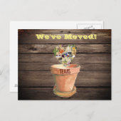 Carte postale Nous avons déménagé au Texas (Devant / Derrière)