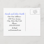 Carte postale "Nous avons déménagé" avec des maiso (Dos)