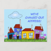 Carte postale "Nous avons déménagé" avec des maiso (Devant)