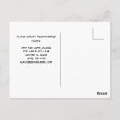 Carte Postale Nous avons Déménagé Beach Accueil Nouvelle Adresse (Dos)