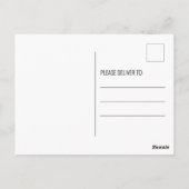 Carte Postale Nous avons déménagé Calligraphie manuscrite Automn (Dos)